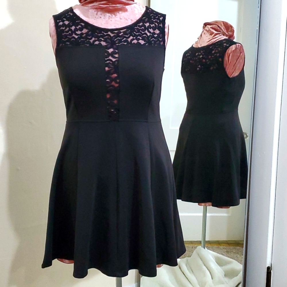 lace cutout front fit n flare cocktail dress 18 1X 18W